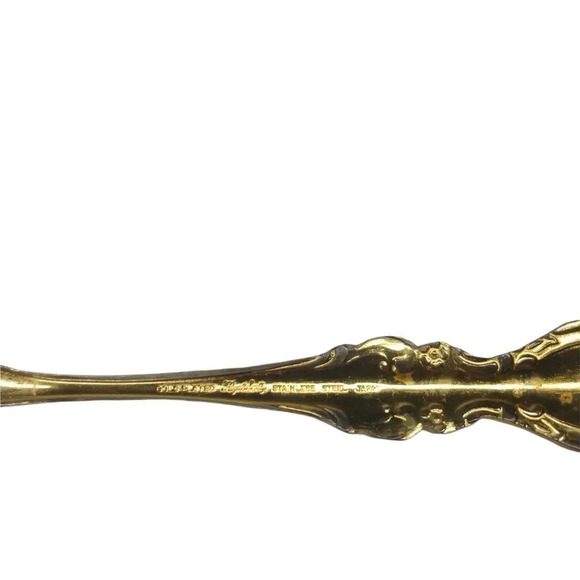 Vintage Japanese Gold  Plated Serving Spoon - Picture 6 of 6